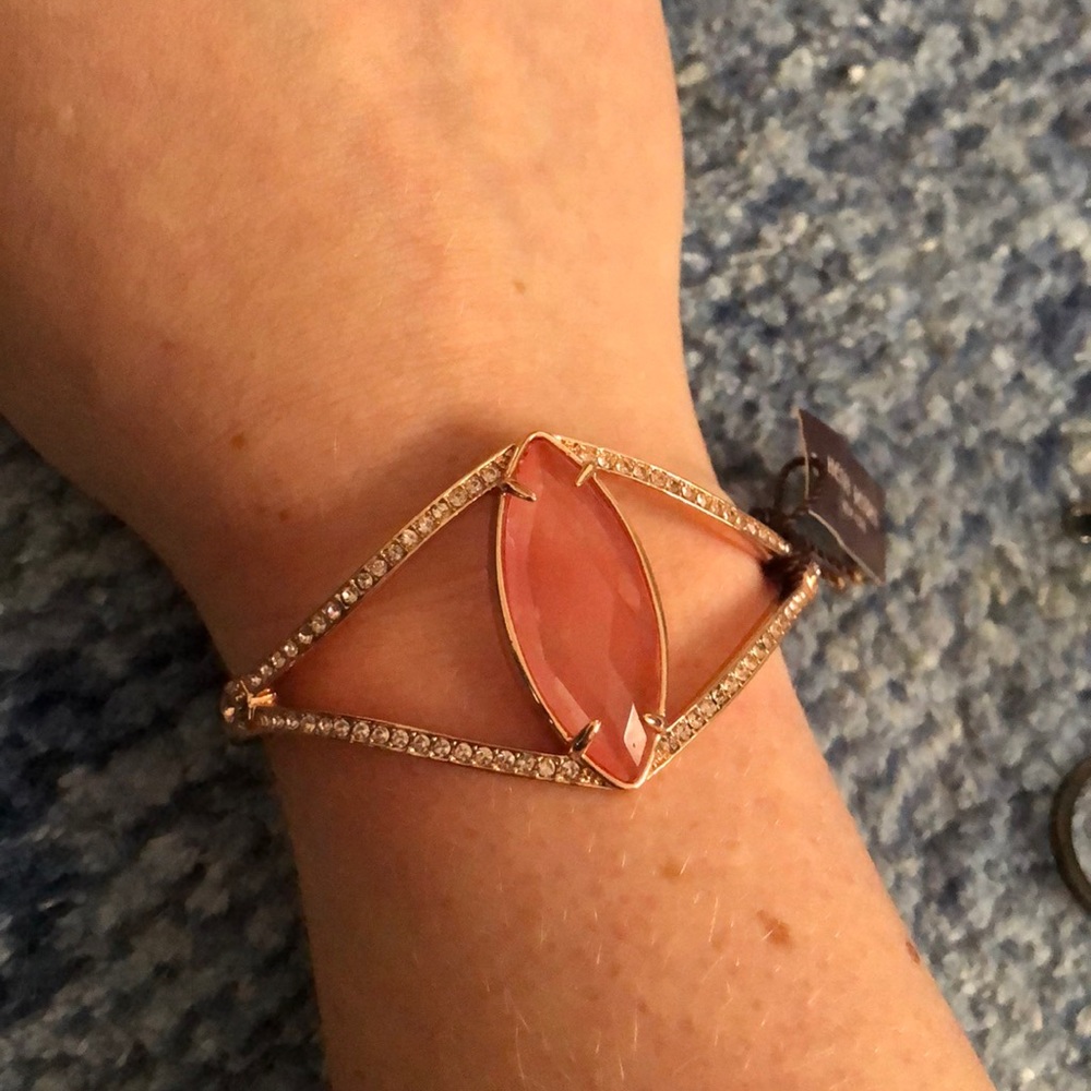 Adjustable rose gold Henri Bendel bracelet